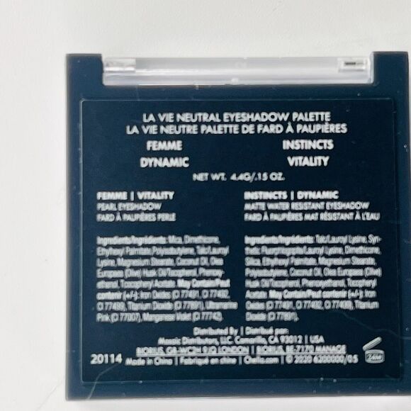 Chella La Vie Neutral Eyeshadow Quad Palette Neutral Metallic Matte 4.4g NIB - Picture 8 of 8